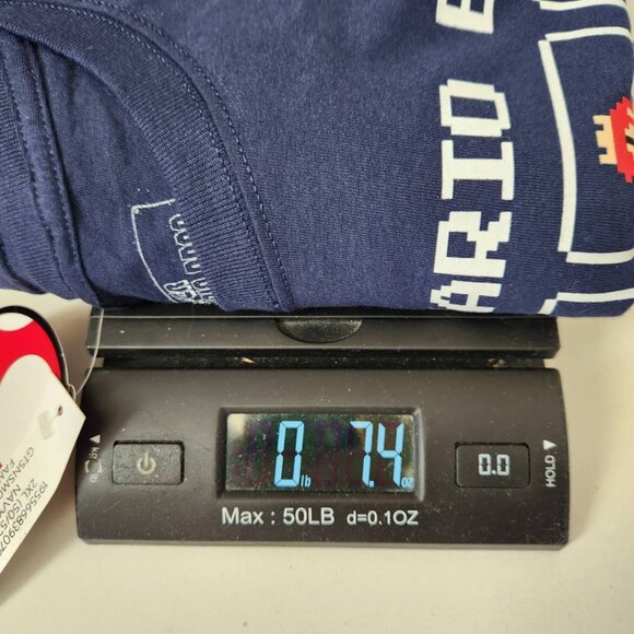 Super Mario Bros. Vintage Style Characters T-Shirt 2XL100% Cotton Blue Tee NWT - Picture 8 of 8